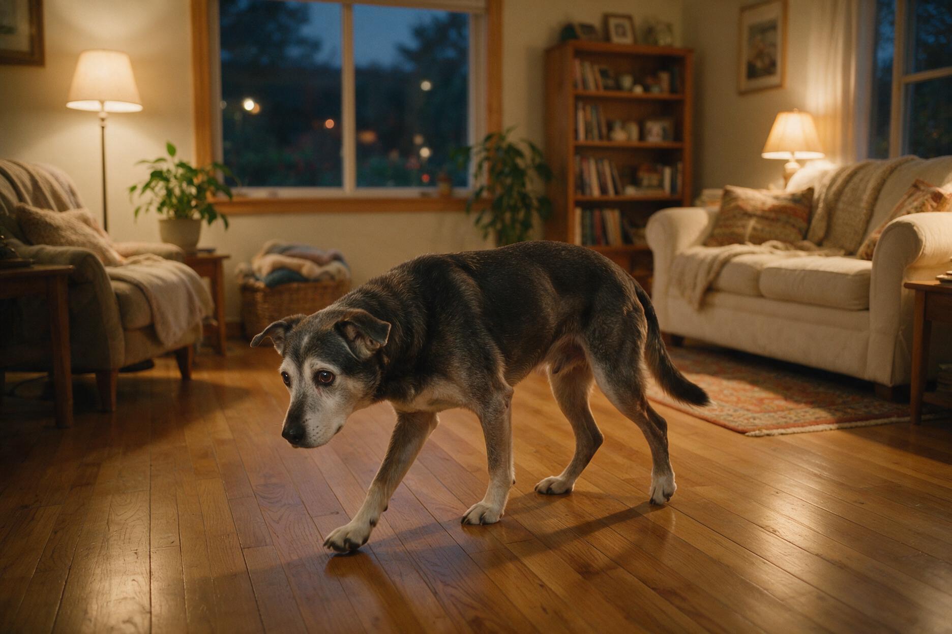 Why Is My Old Dog Pacing and Panting at Night?